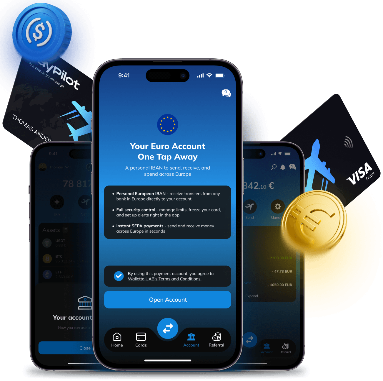 Картка, IBAN та USDT в одному застосунку з </span>VIP-сервісом